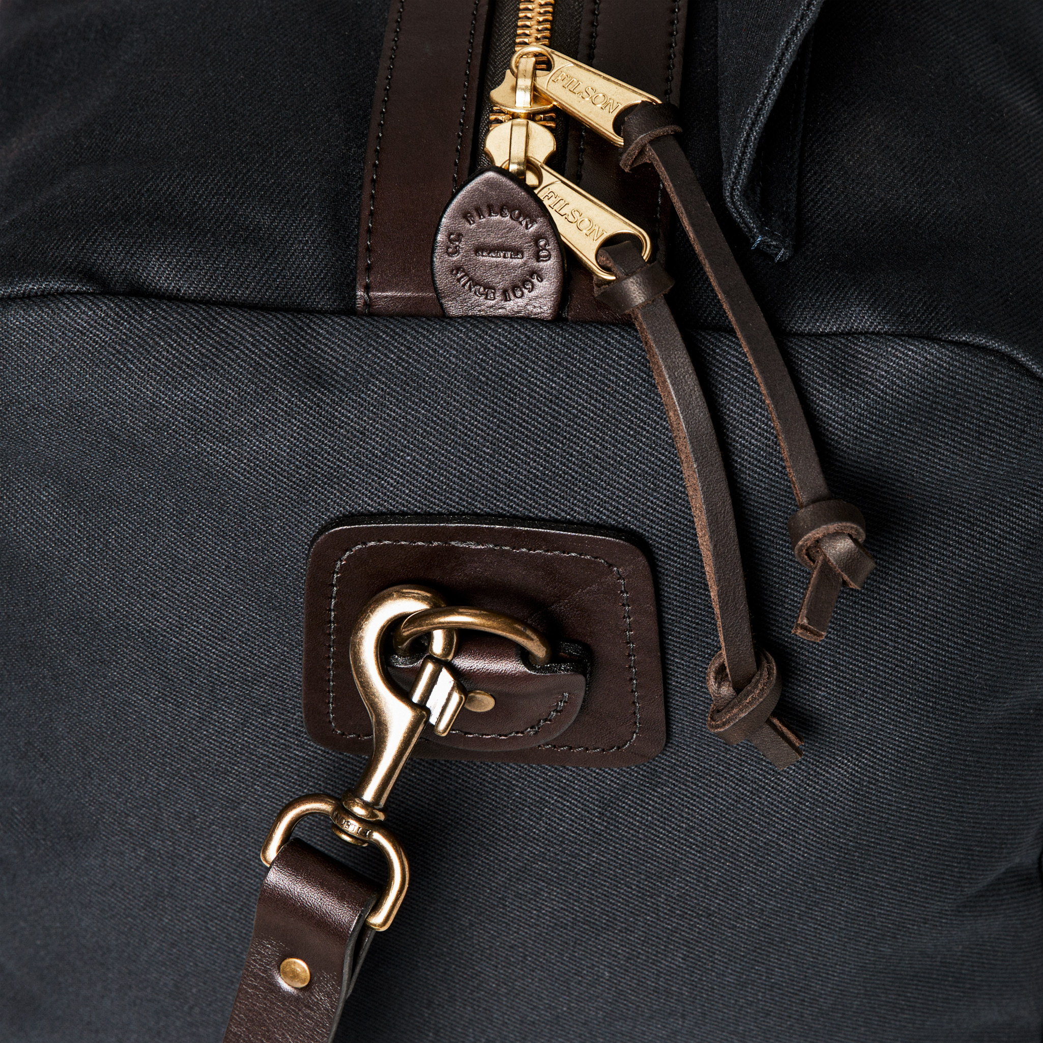 Medium Rugged Twill Duffle Bag - Navy - Image 8