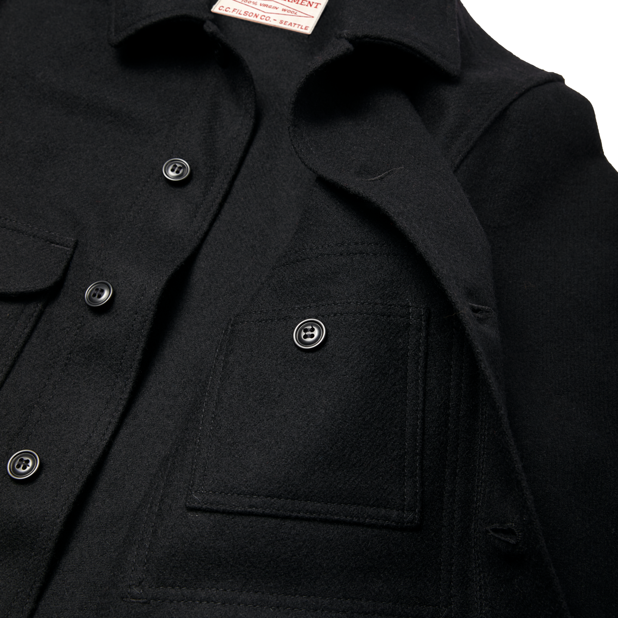 Mackinaw Wool Cruiser Jacket - Dark Navy / Solid - Image 6