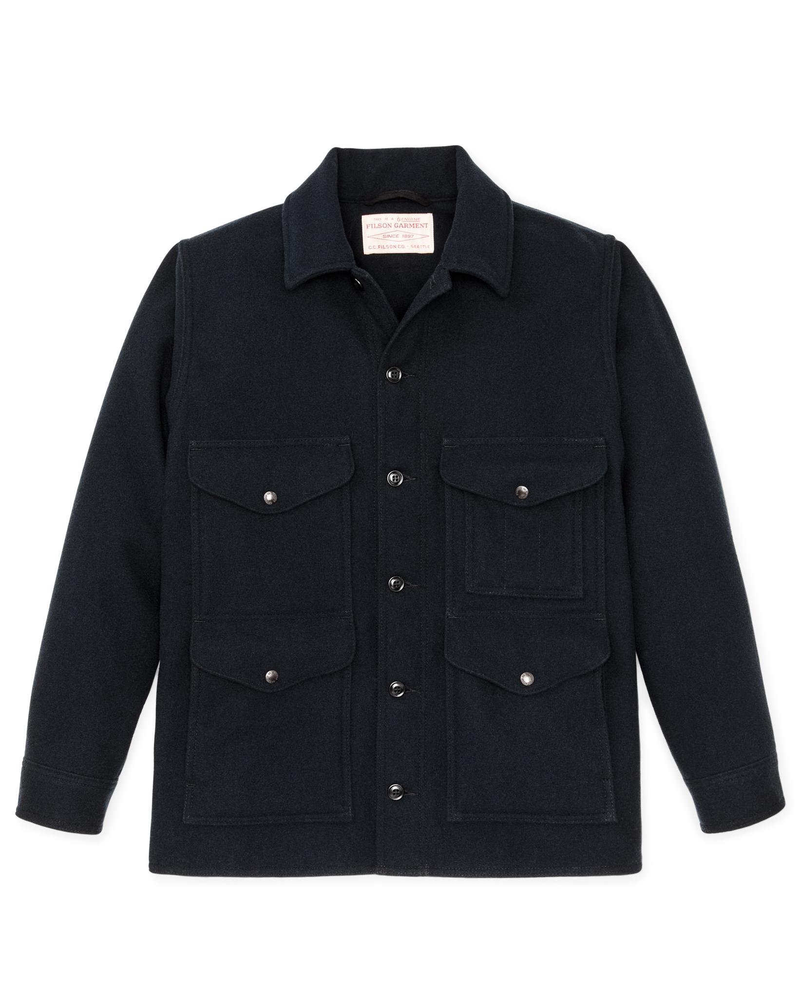 Seattle Wool Cruiser Jacket - Navy
