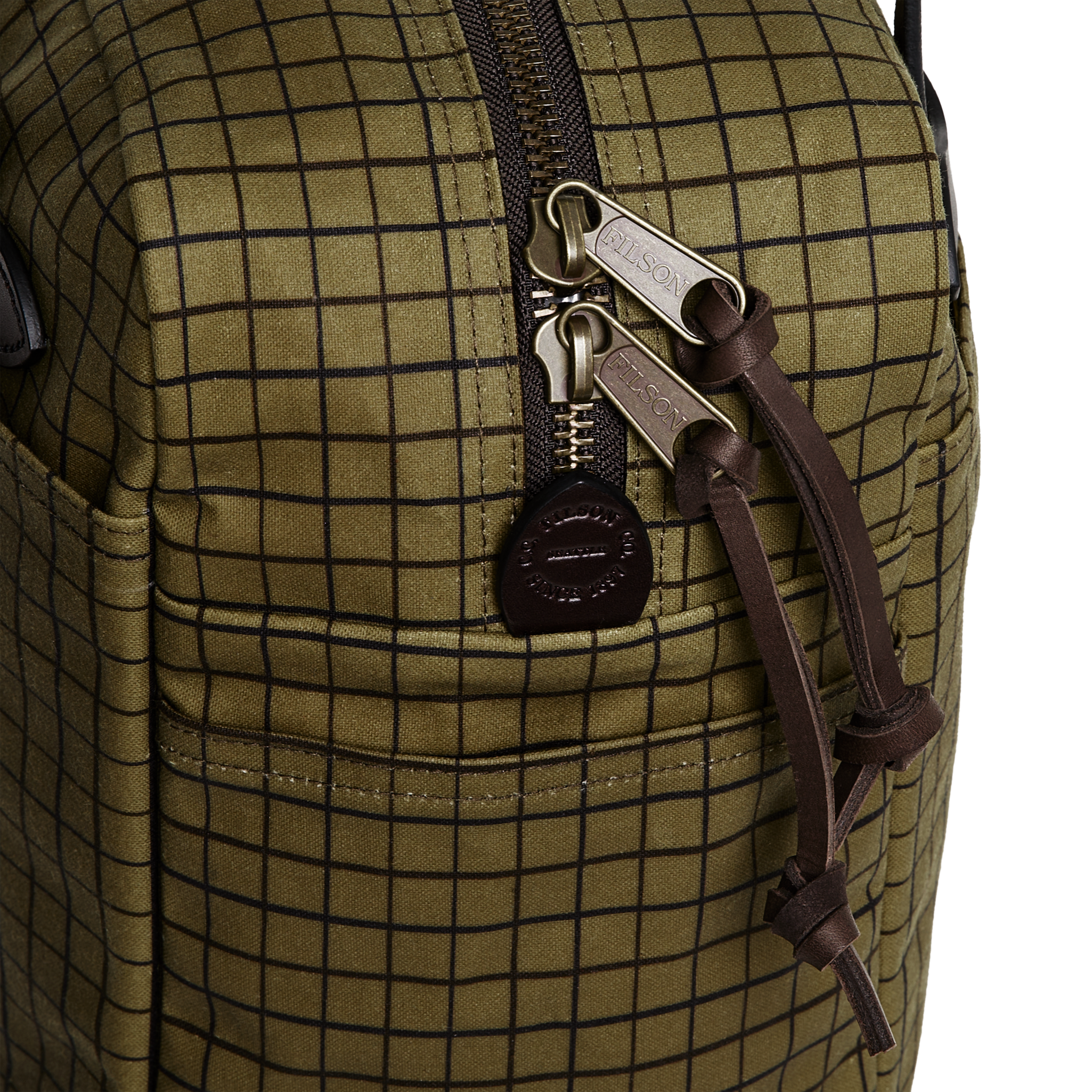 Tin Cloth Zipper Tote Bag - Flyway Green - Image 6