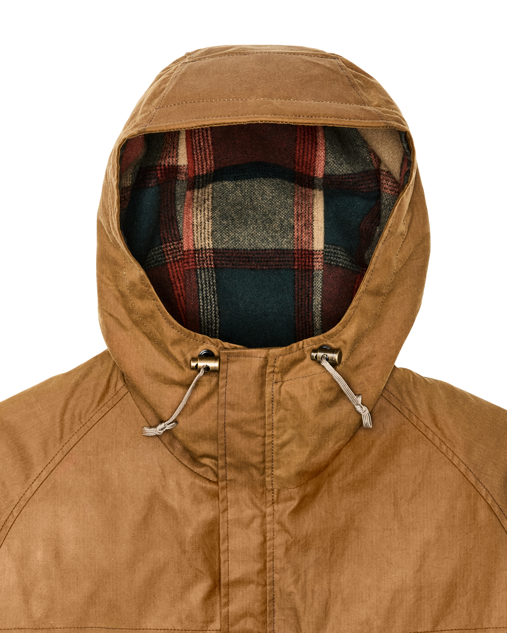 Filson X Freeman Wool Lined Raincoat - Dark Tan / Amber Spruce - Image 6