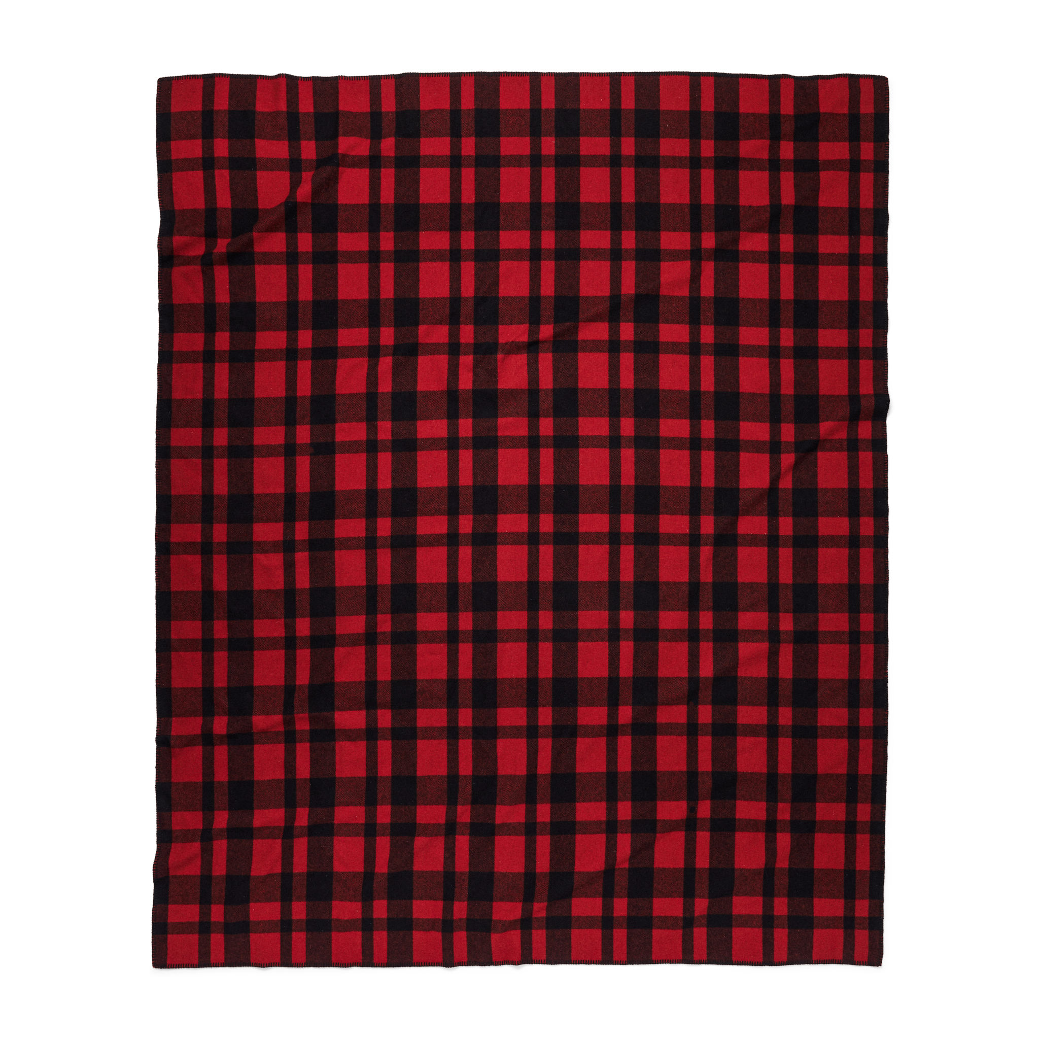 Mackinaw Wool Blanket - Red / Black Heritage Plaid - Image 3