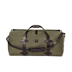 Large Rugged Twill Duffle Bag - Otter Green