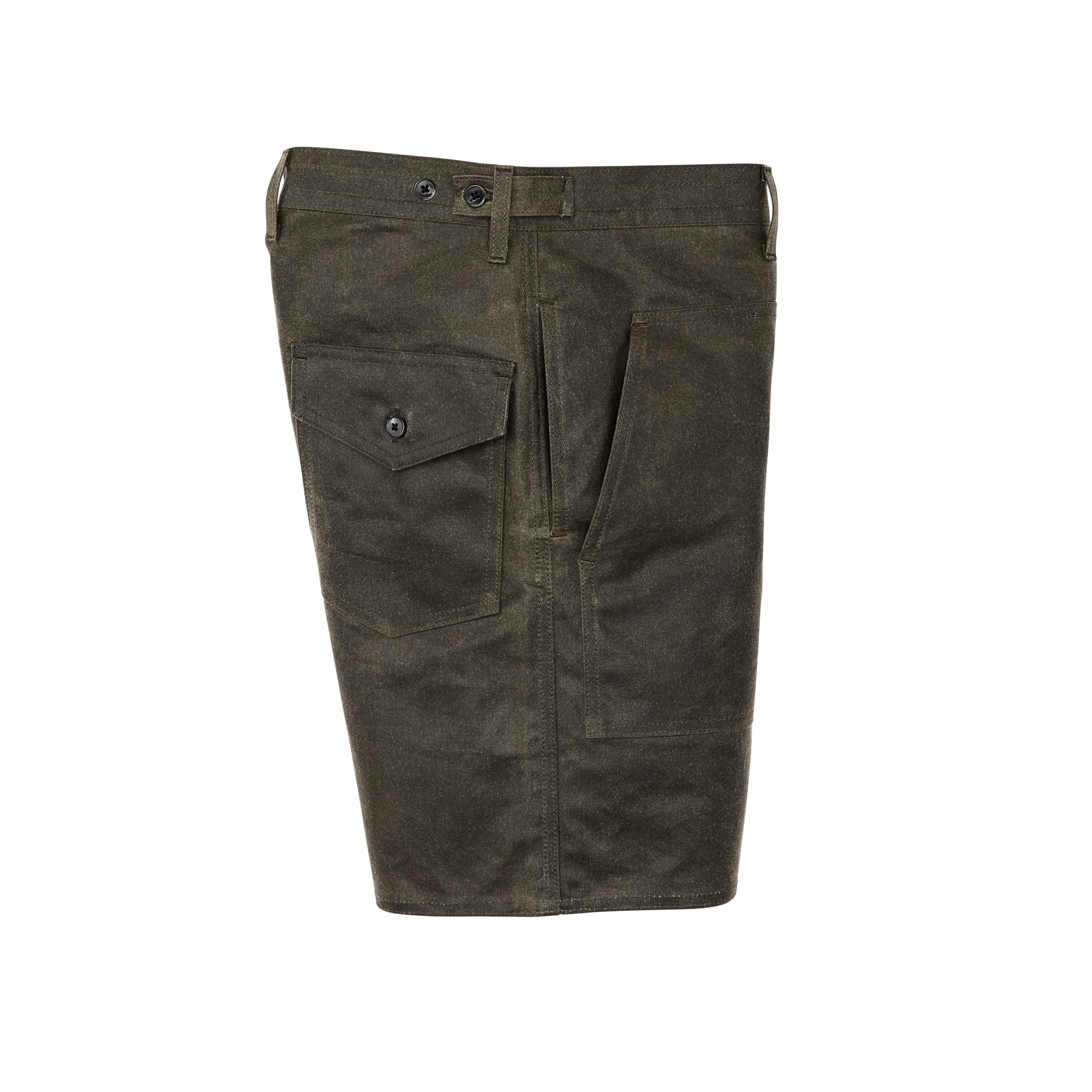 Filson X Birdwell Beach Britches® Tin Cloth Tac Shorts - Otter Green - Image 3