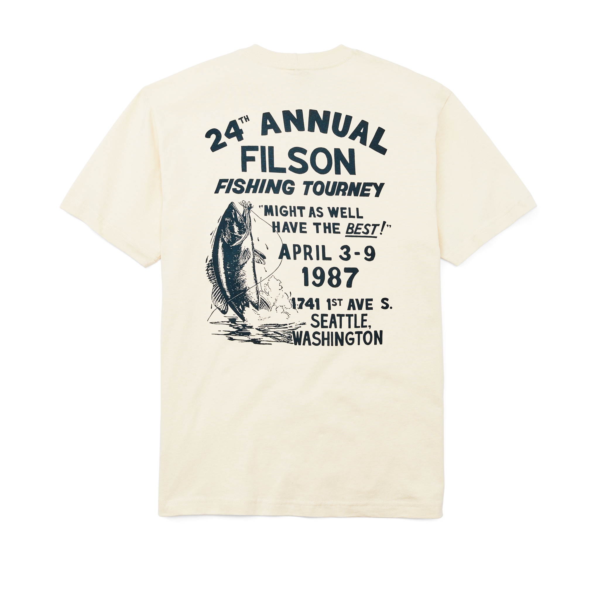 Pioneer Graphic T-shirt - Stone / Fishing Tourney - Image 2