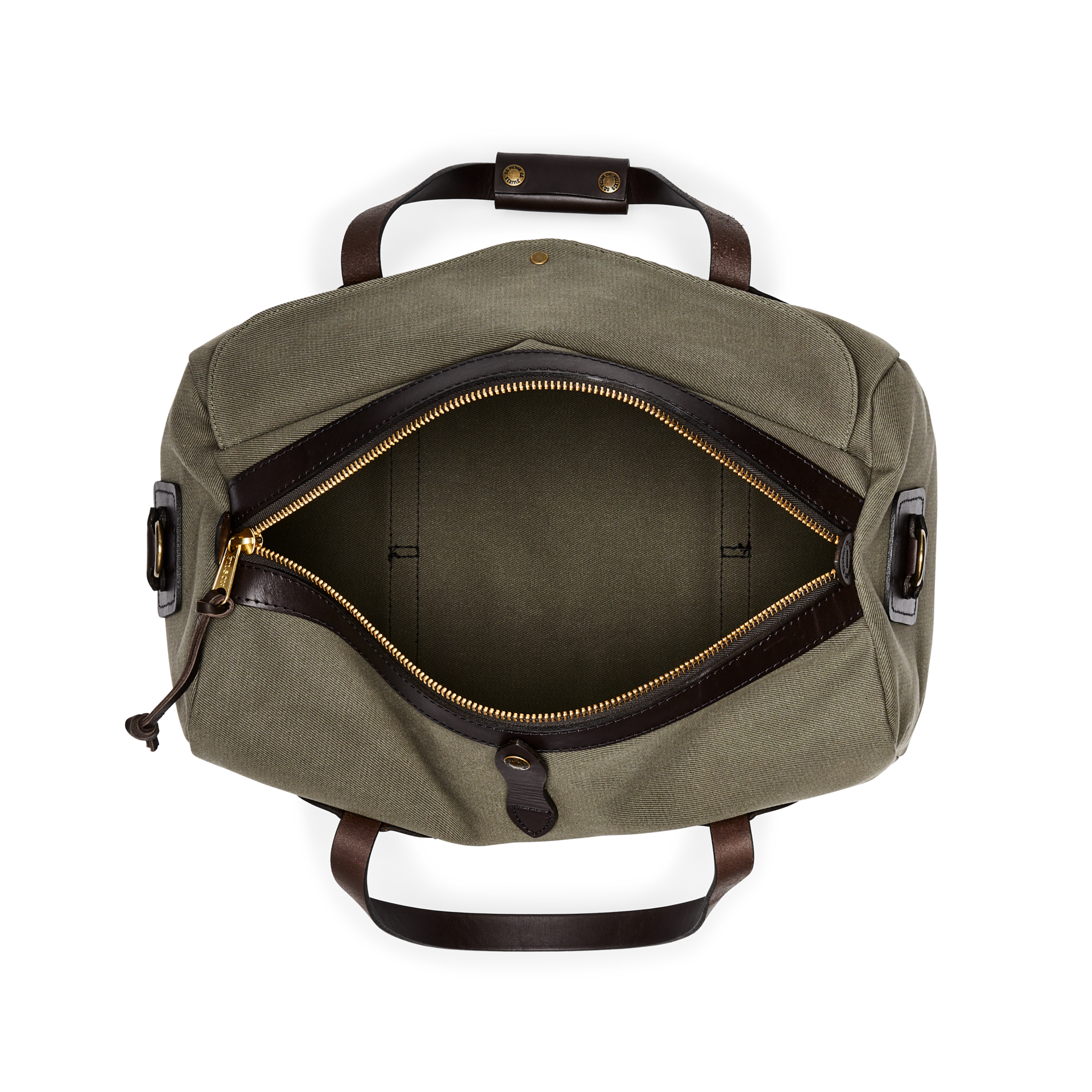 Small Rugged Twill Duffle Bag - Otter Green - Image 5
