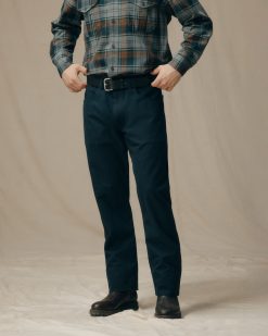 Dry Tin Cloth 5-pocket Pants - Blue Mussel