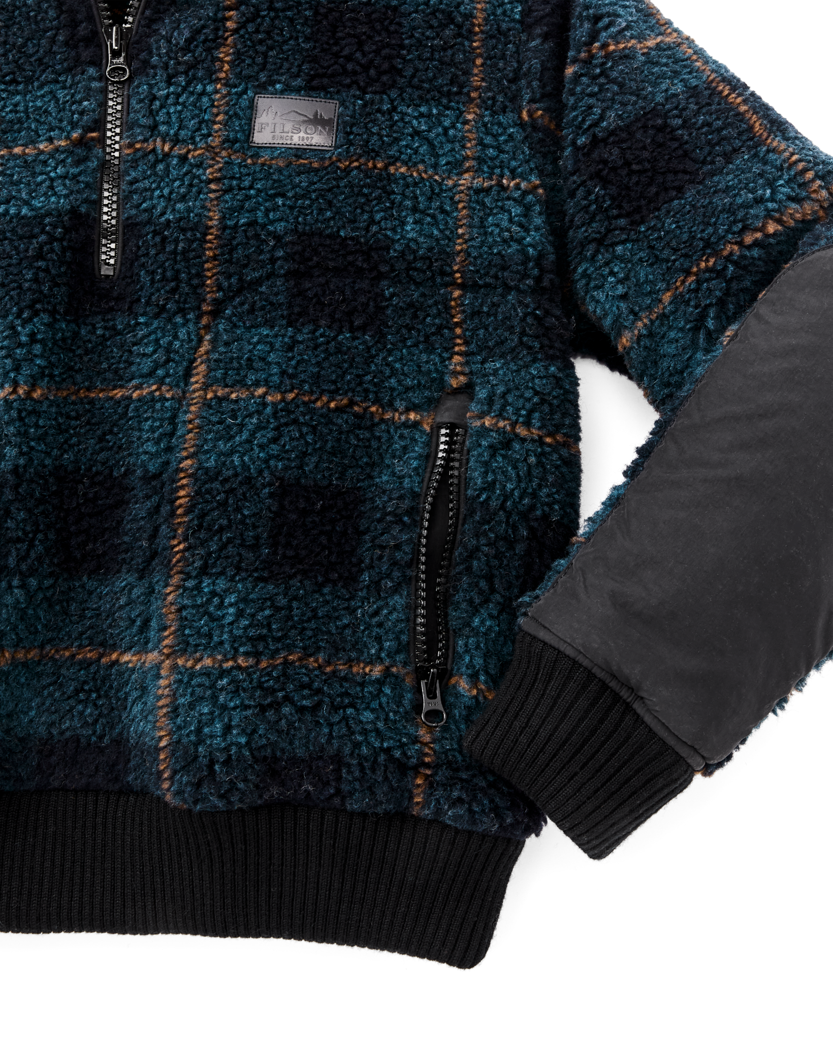 Women's Pile Fleece Popover - Blue / Black Plaid - Image 6