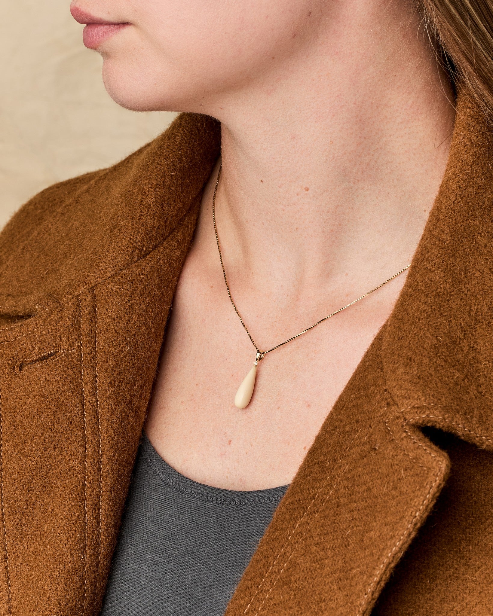 Ivory Jacks Mammoth 14k Pendant - 14kyg