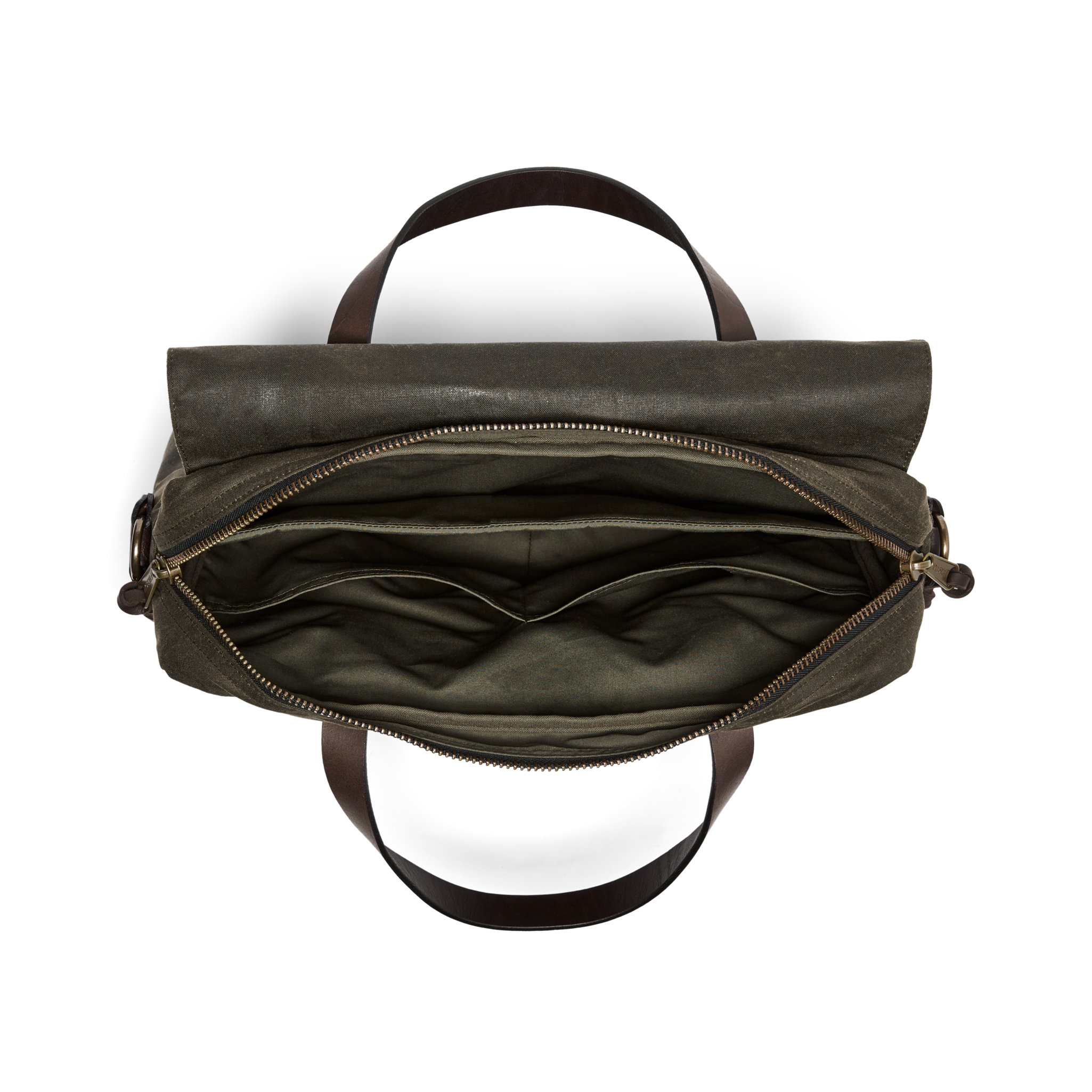 24 Hour Tin Cloth Briefcase - Otter Green - Image 8