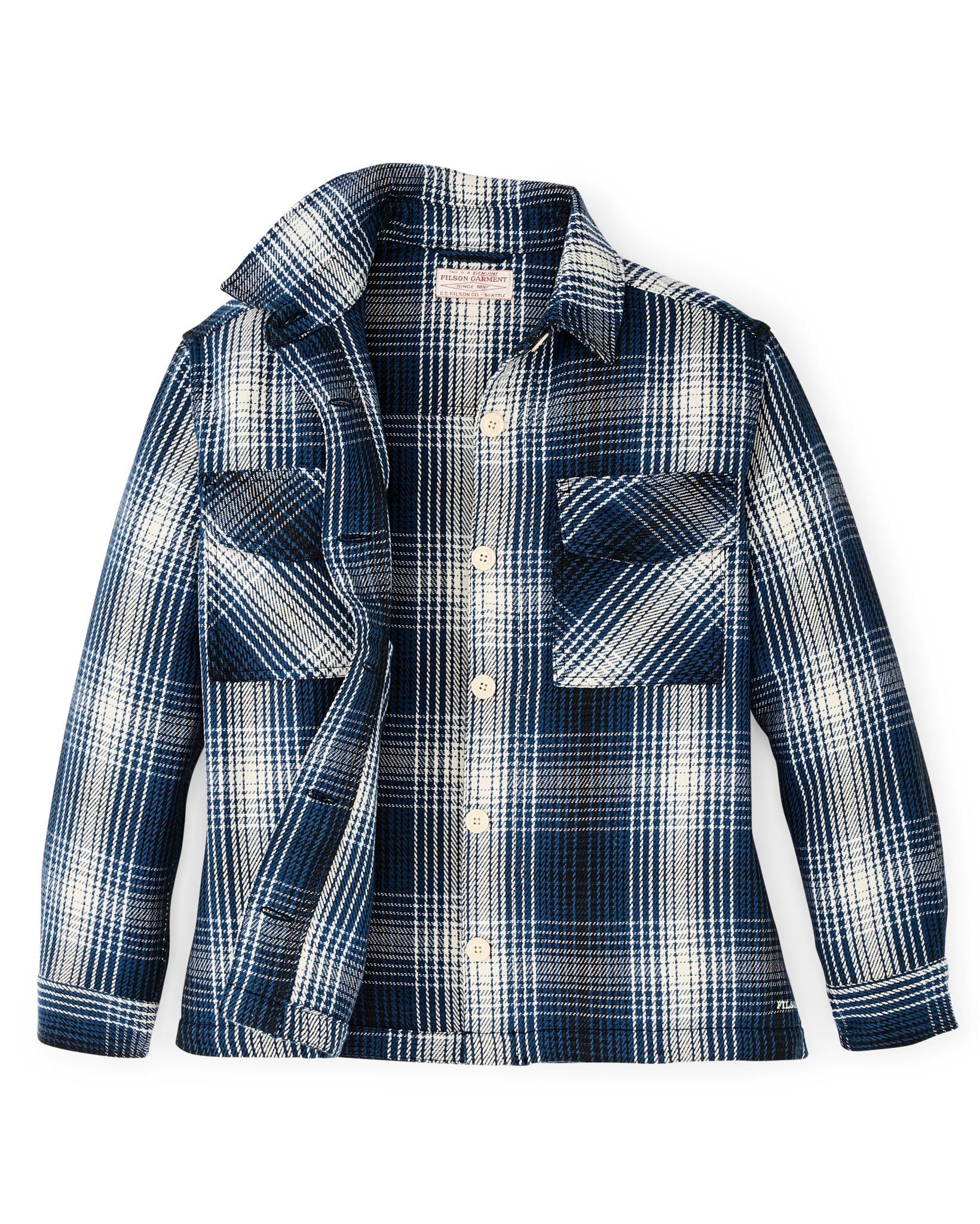Women's Deer Island Jac-shirt - Cobalt / Natural Shadow Plaid - Image 4