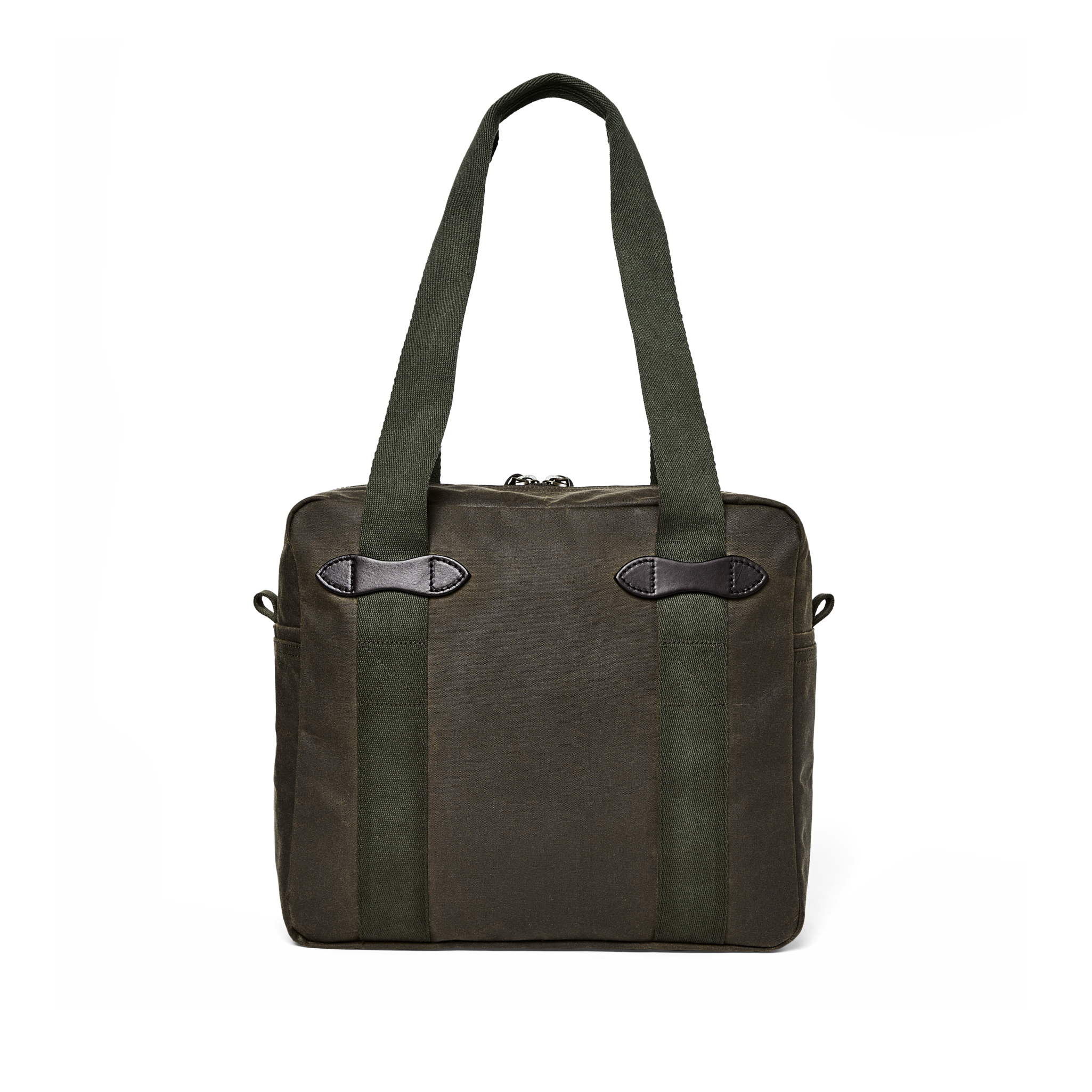 Tin Cloth Zipper Tote Bag - Otter Green - Image 5