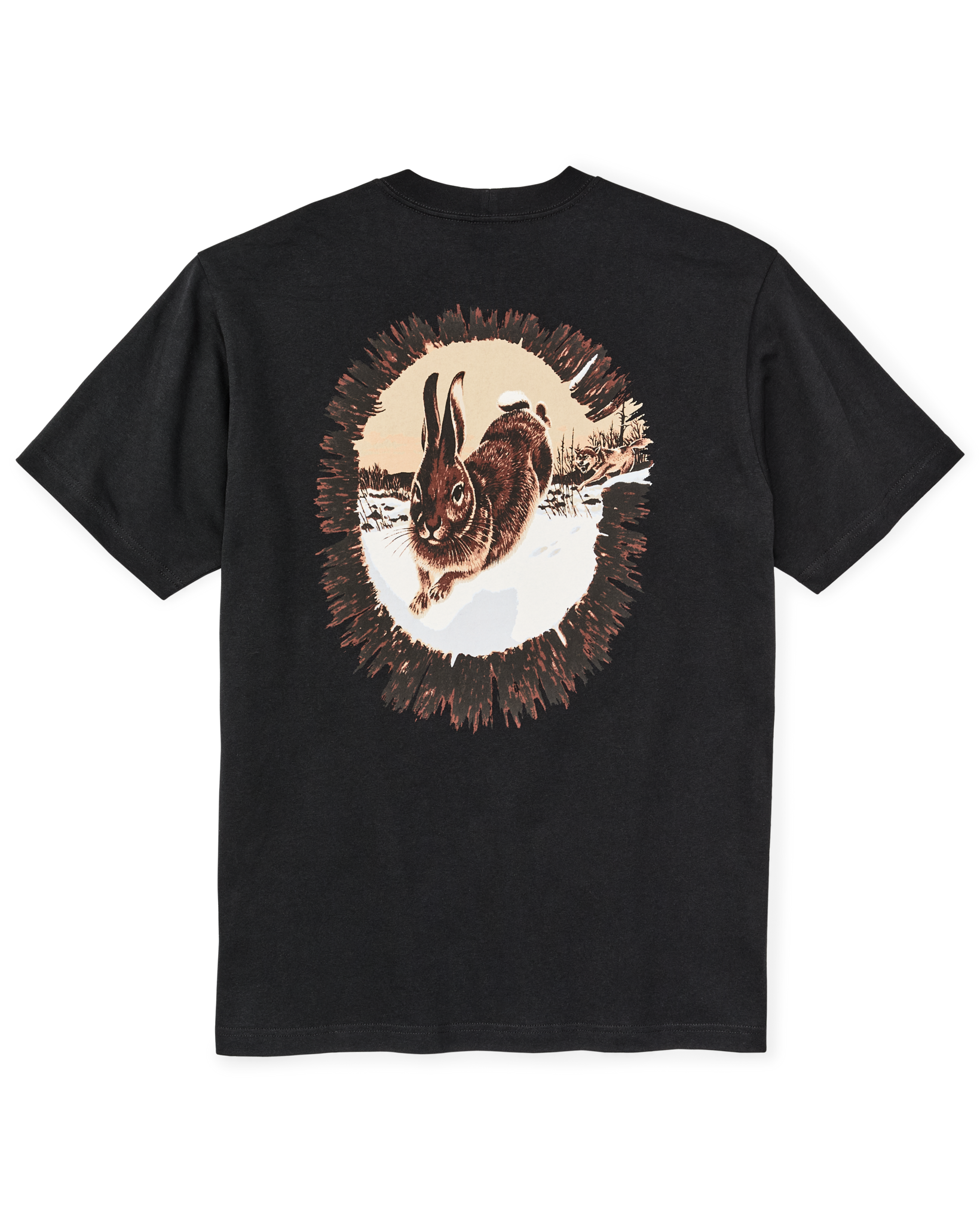 Hare Chase Graphic T-shirt - Black / Hare Chase - Image 2