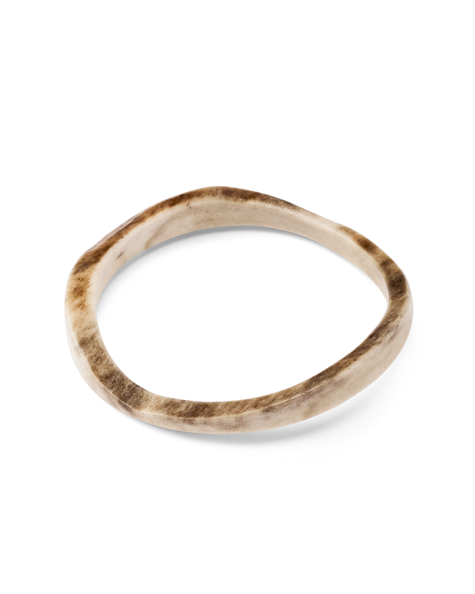 Ivory Jacks Moose Antler Bangle - Brown - Image 3