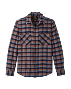 The Rangeland Flannel Shirt - Navy / Orange / Multi Check
