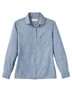 Women's Chambray Shirt - Light Indigo Chambray