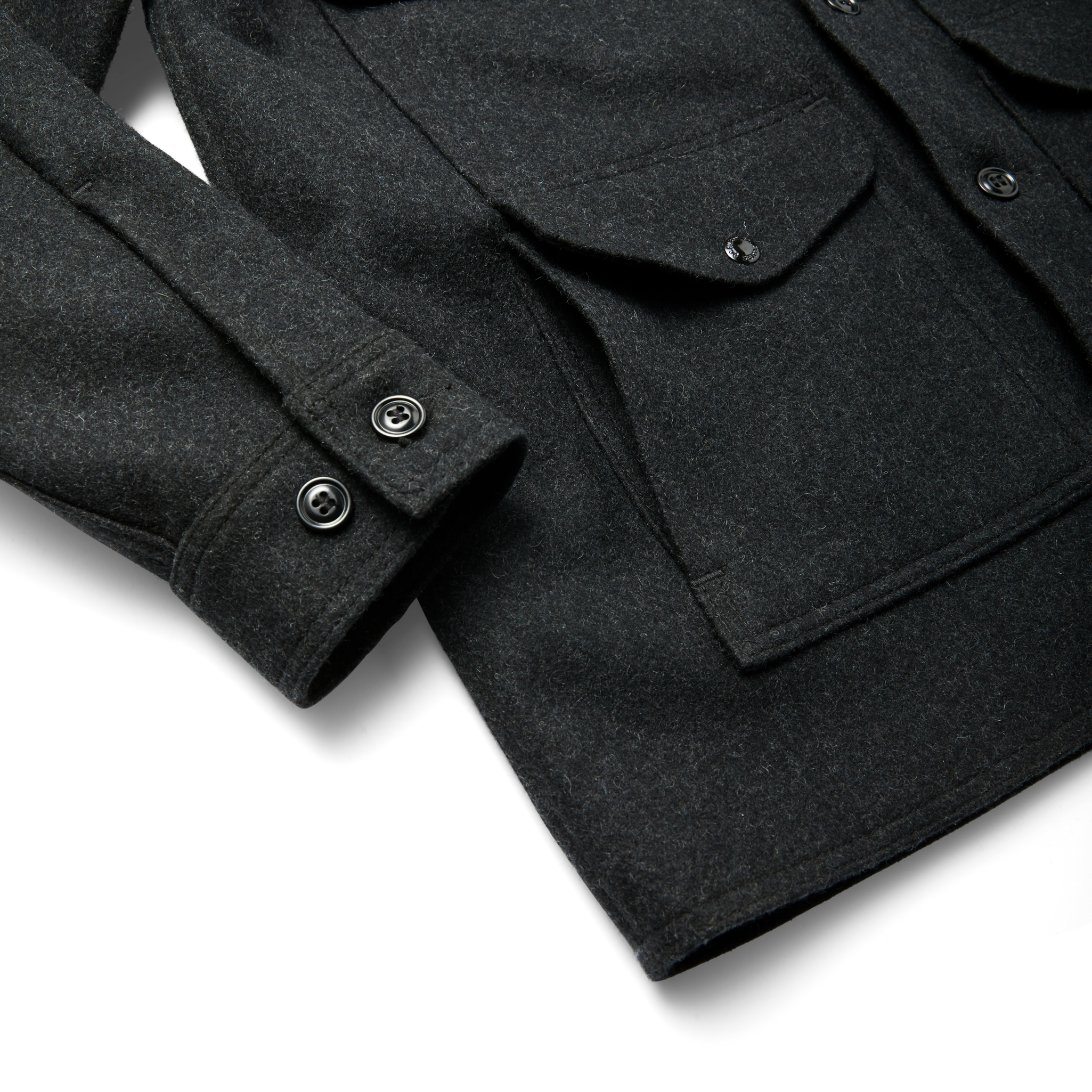 Mackinaw Wool Cruiser Jacket - Charcoal - Image 10
