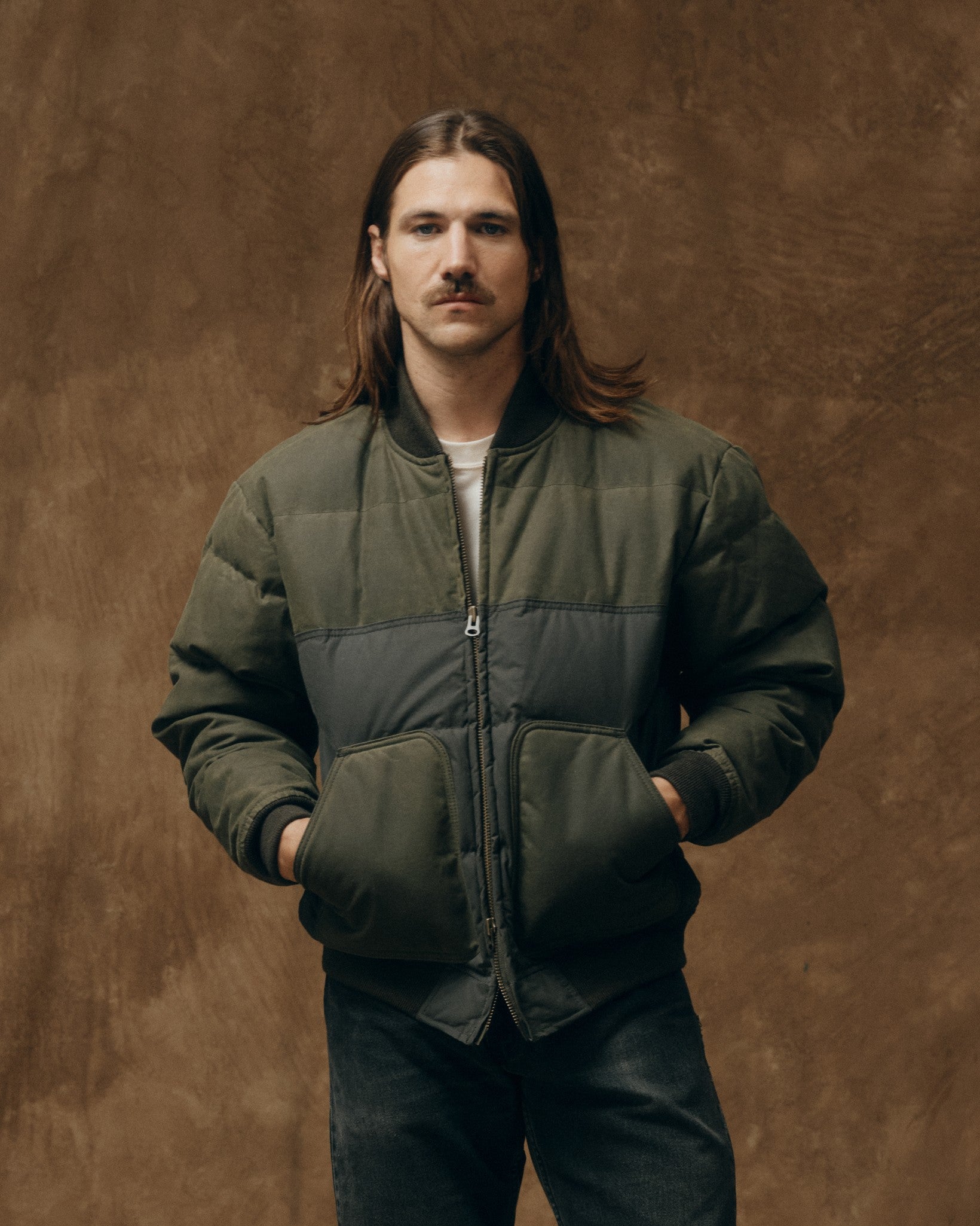 Down Bomber Jacket - Otter Green - Image 7