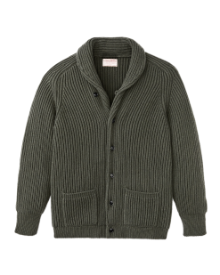 Bristol Cardigan Sweater - Forest Green Heather