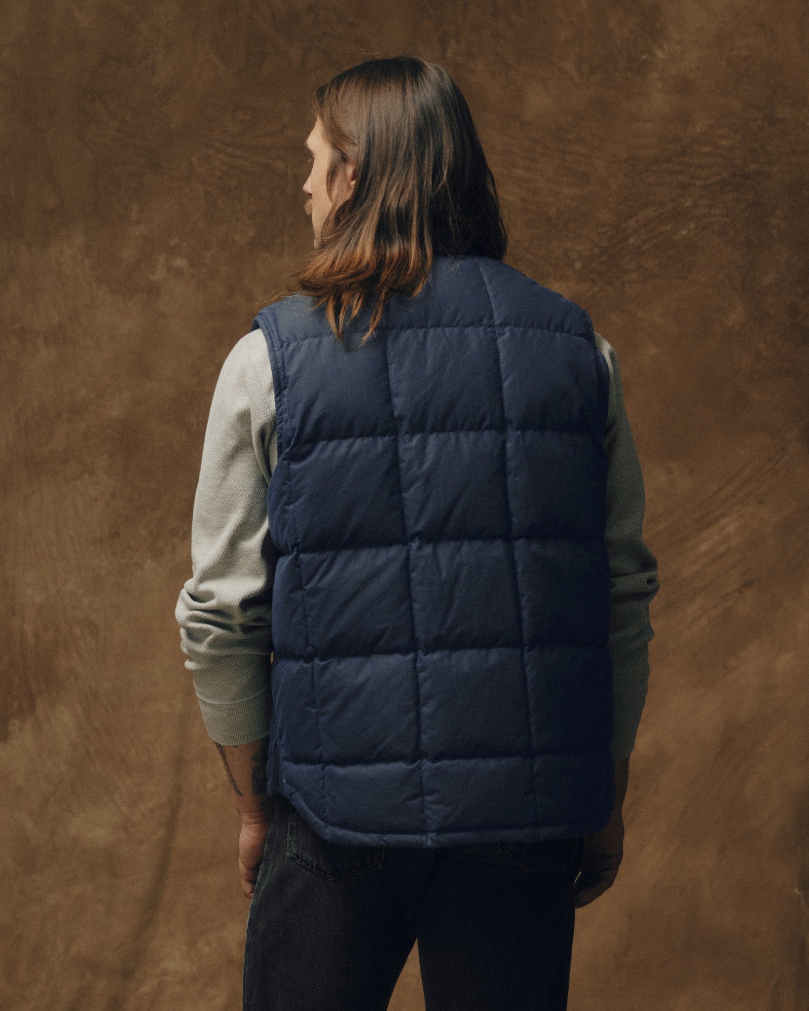 Waxed Down Vest - Night Sky - Image 2