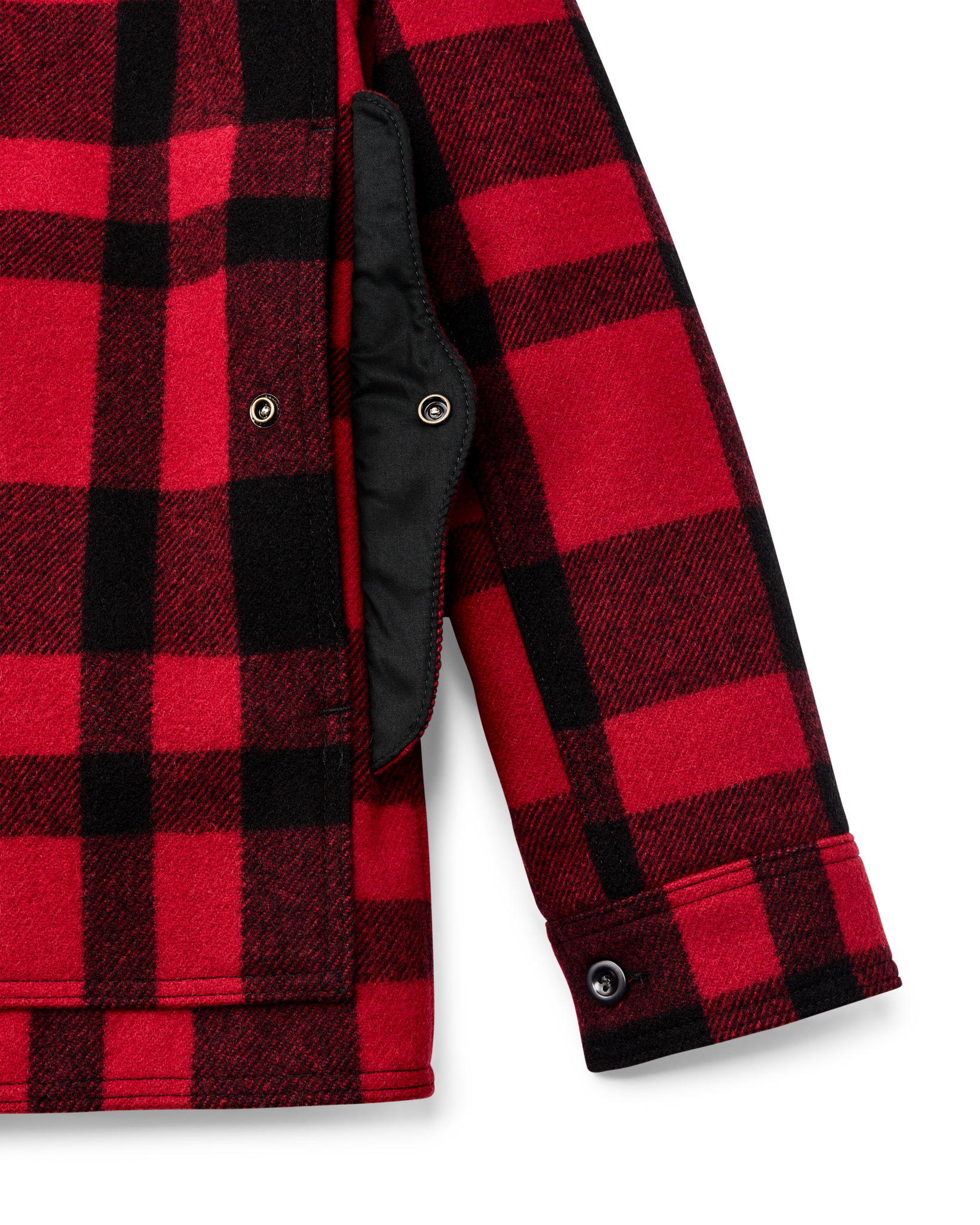 1940s Mackinaw Wool Cruiser Jacket - Red / Black Heritage Plaid - Image 6