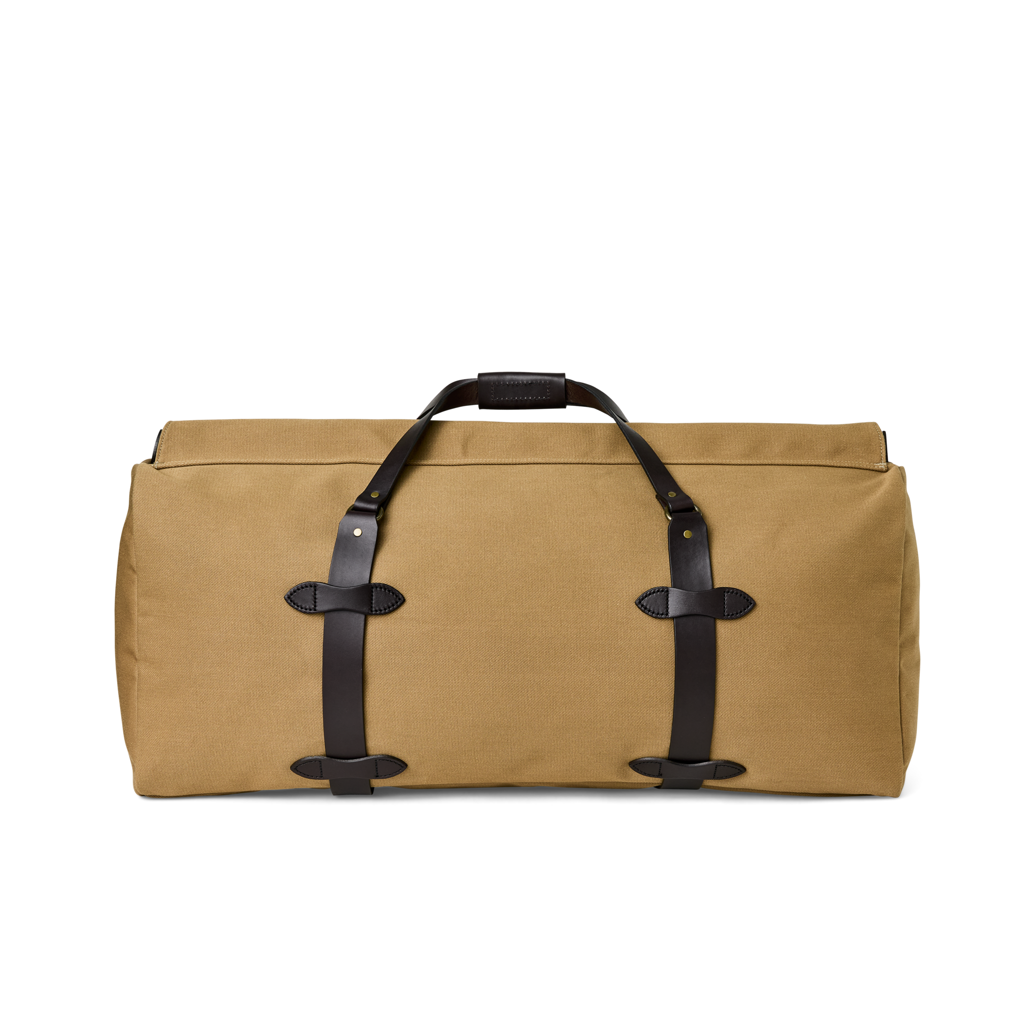 Large Rugged Twill Duffle Bag - Tan - Image 2