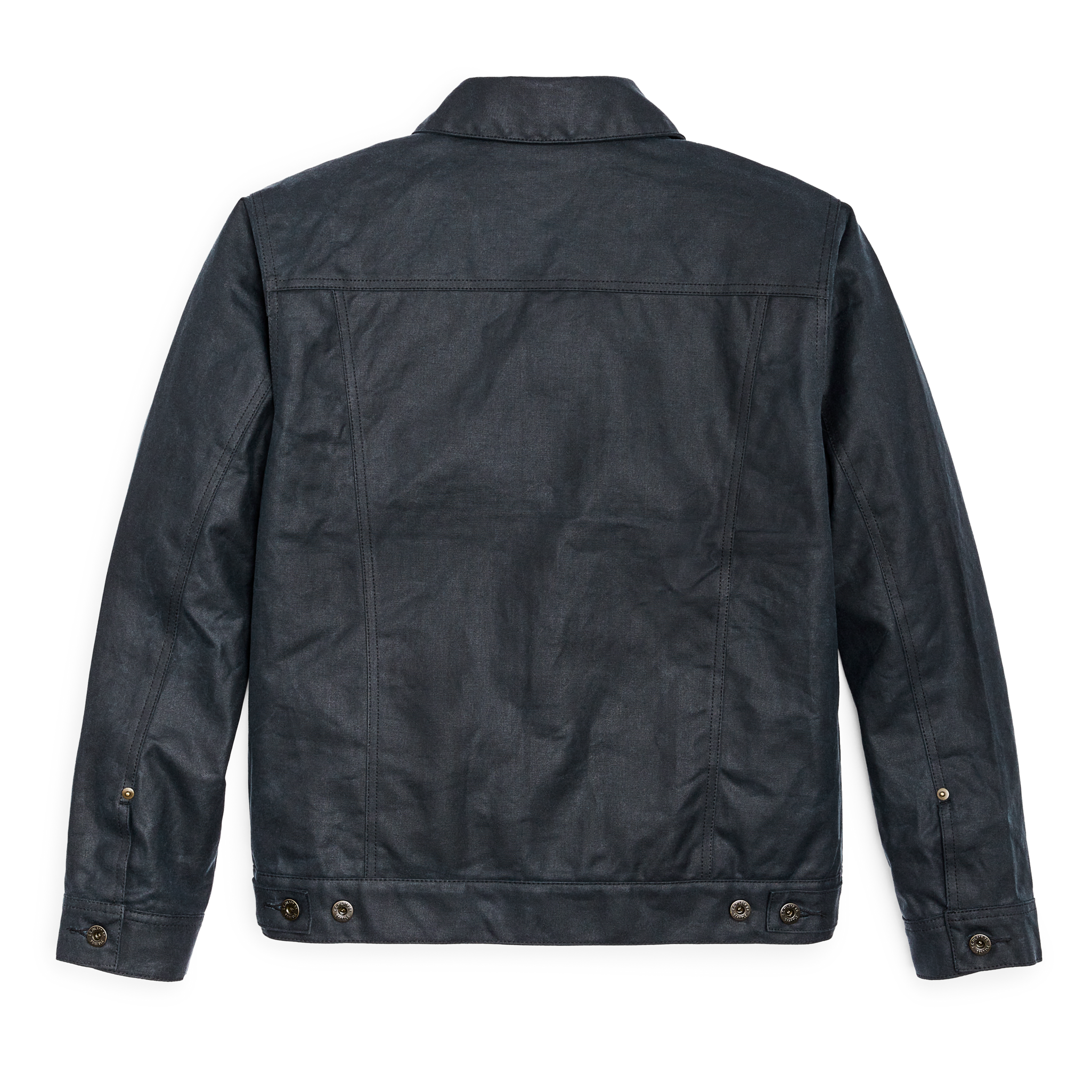 Tin Cloth Short Lined Cruiser Jacket - Service Blue - Image 4