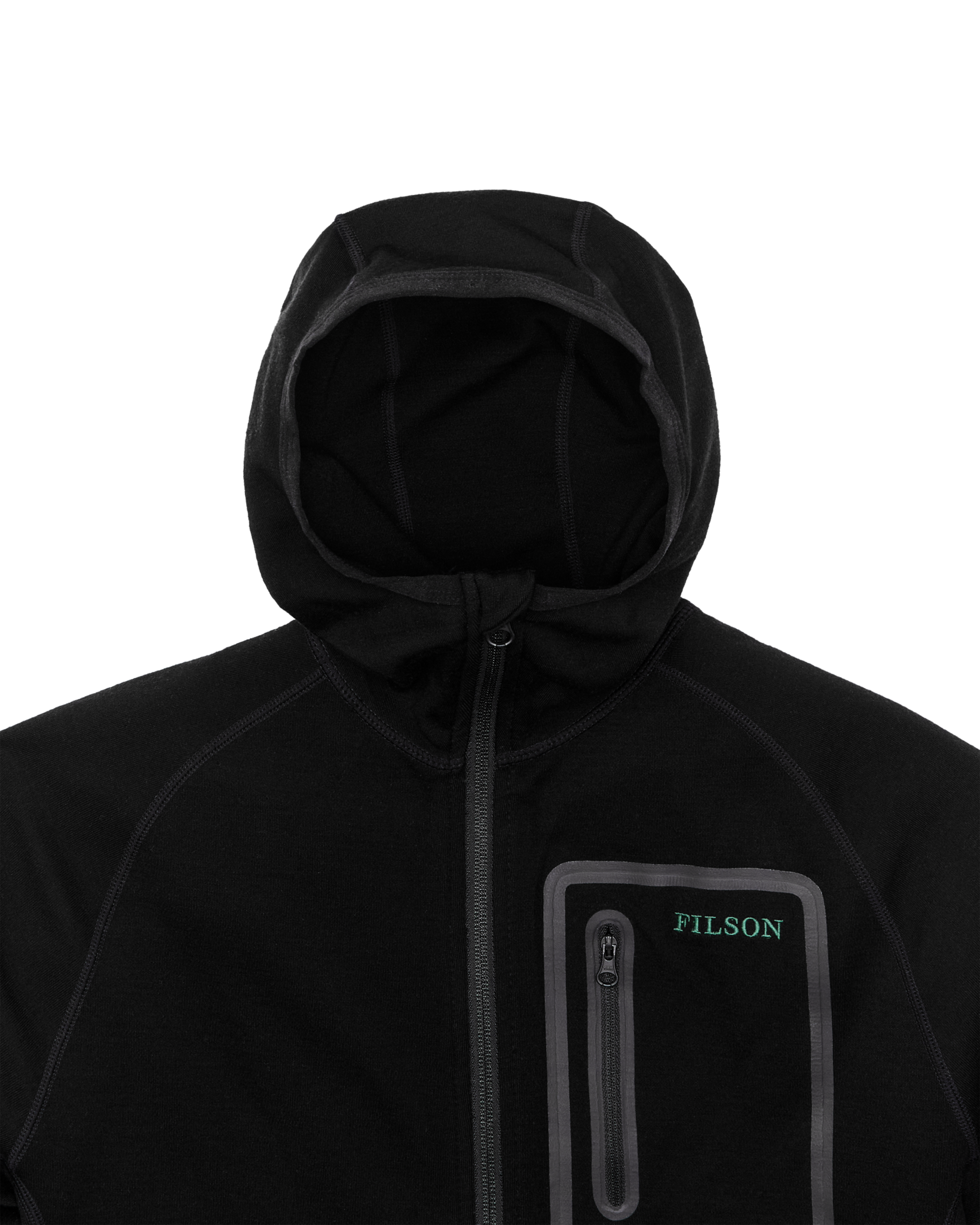 400g Merino Wool Hoodie - Black - Image 11