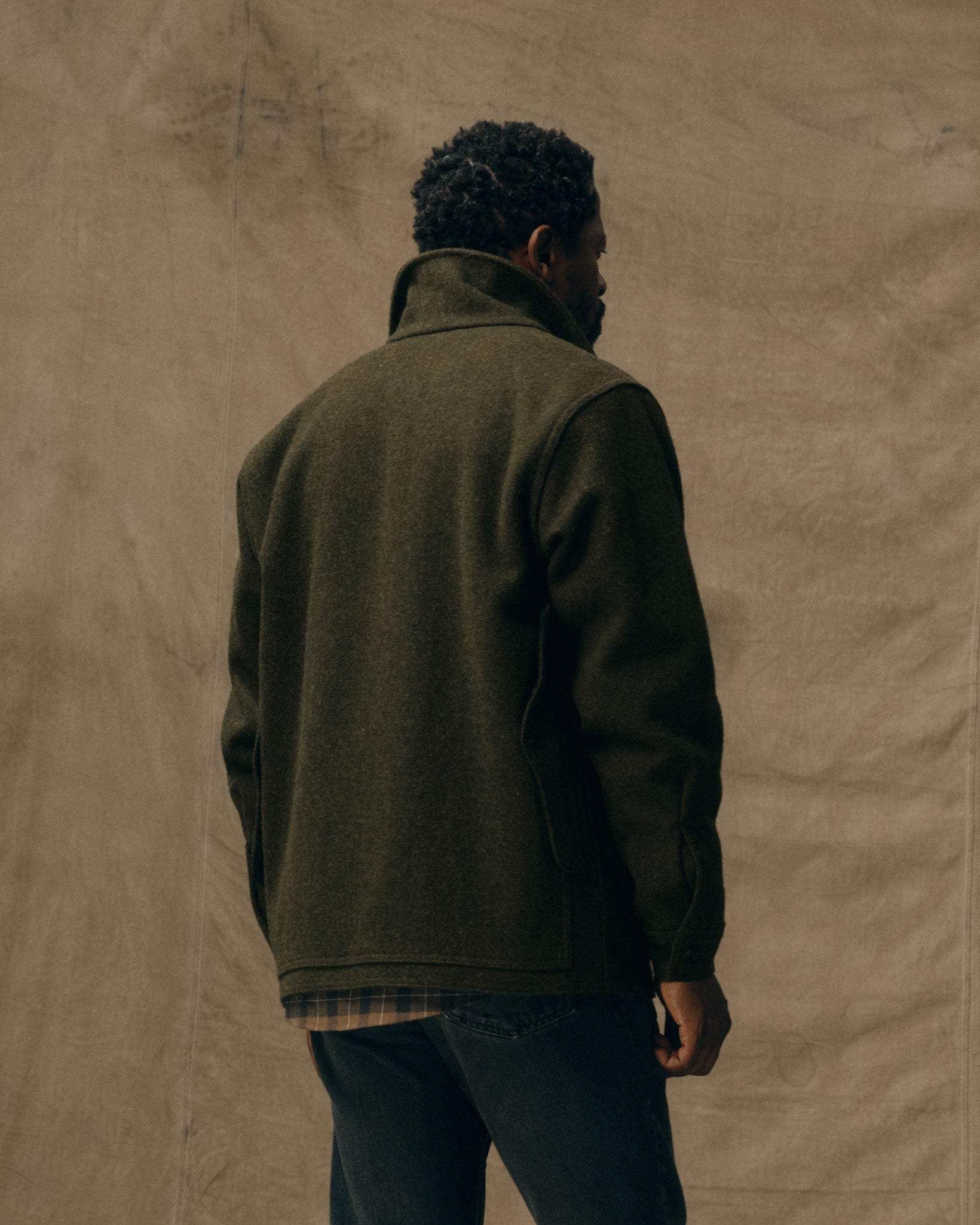 Mackinaw Wool Cruiser Jacket - Forest Green - Image 2