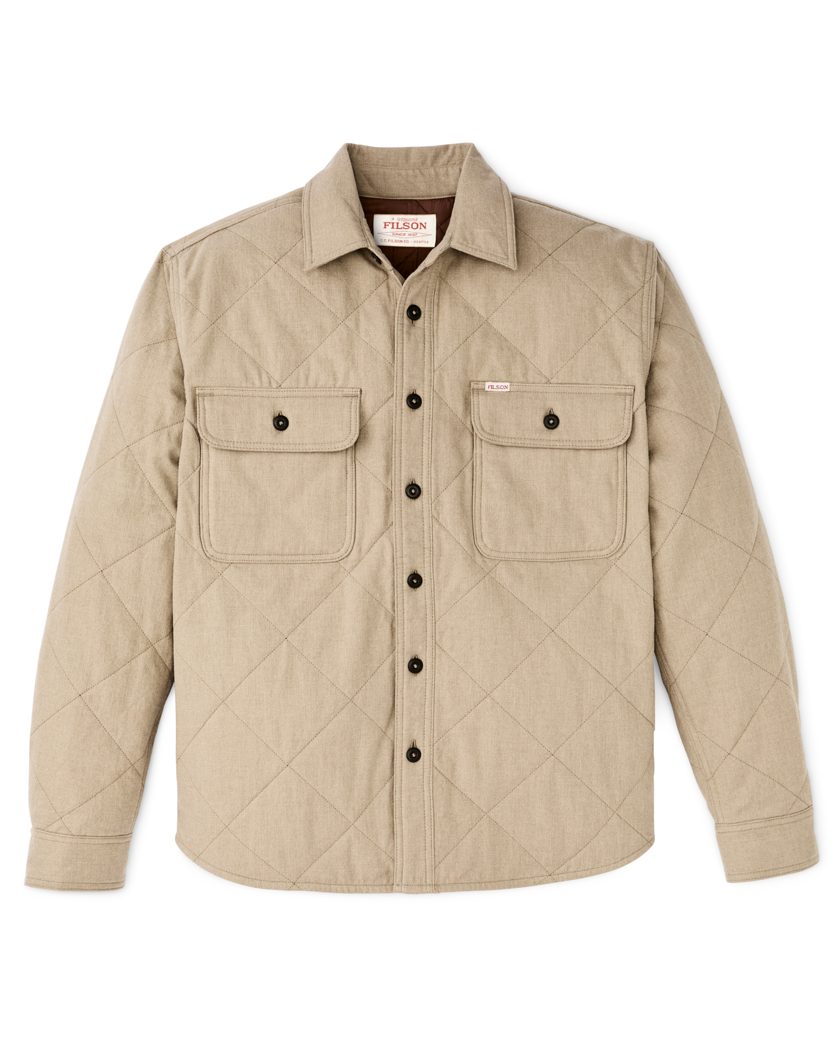 Insulated Flannel Shirt - Warm Khaki - Image 6