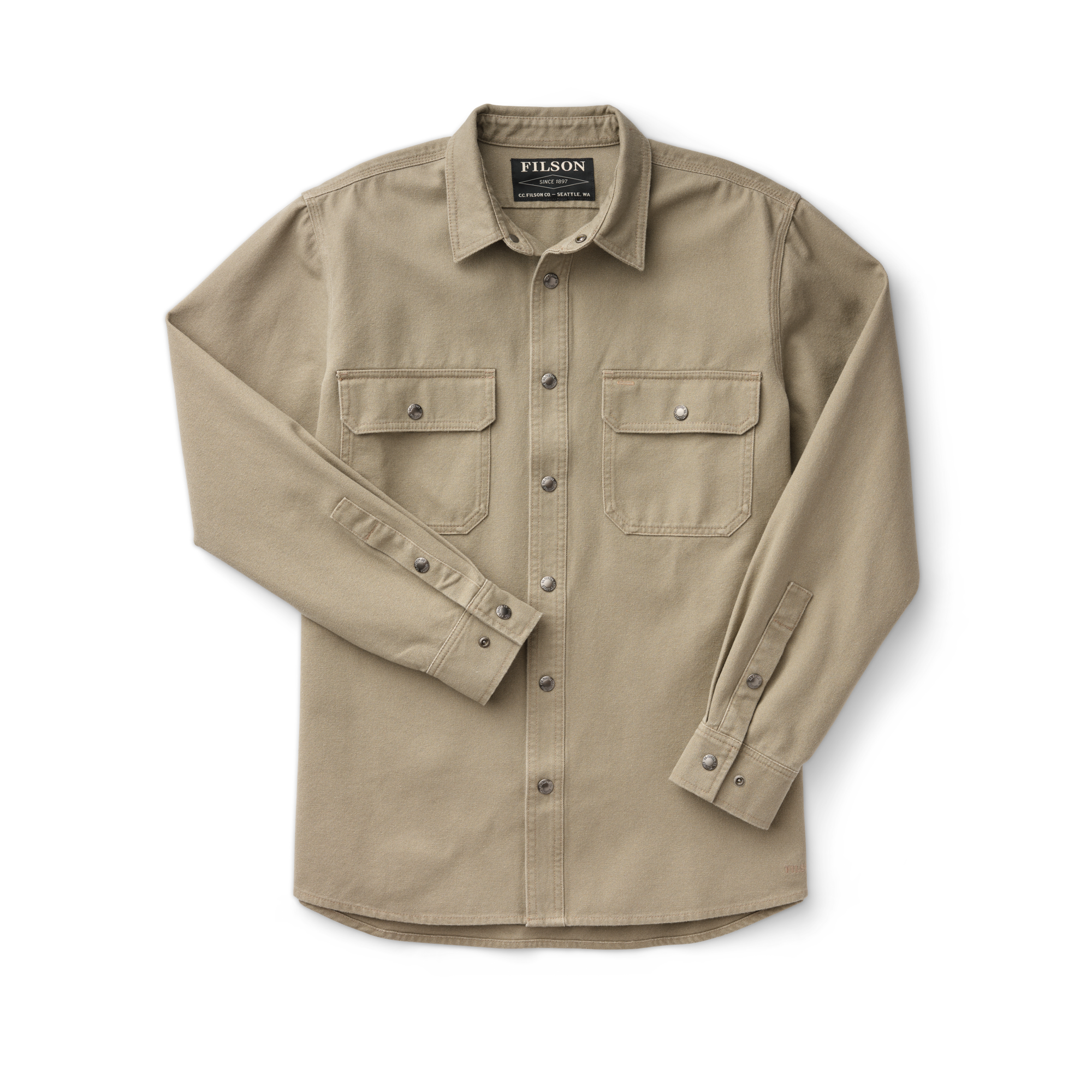 Canvas Work Shirt - Gravel Taupe