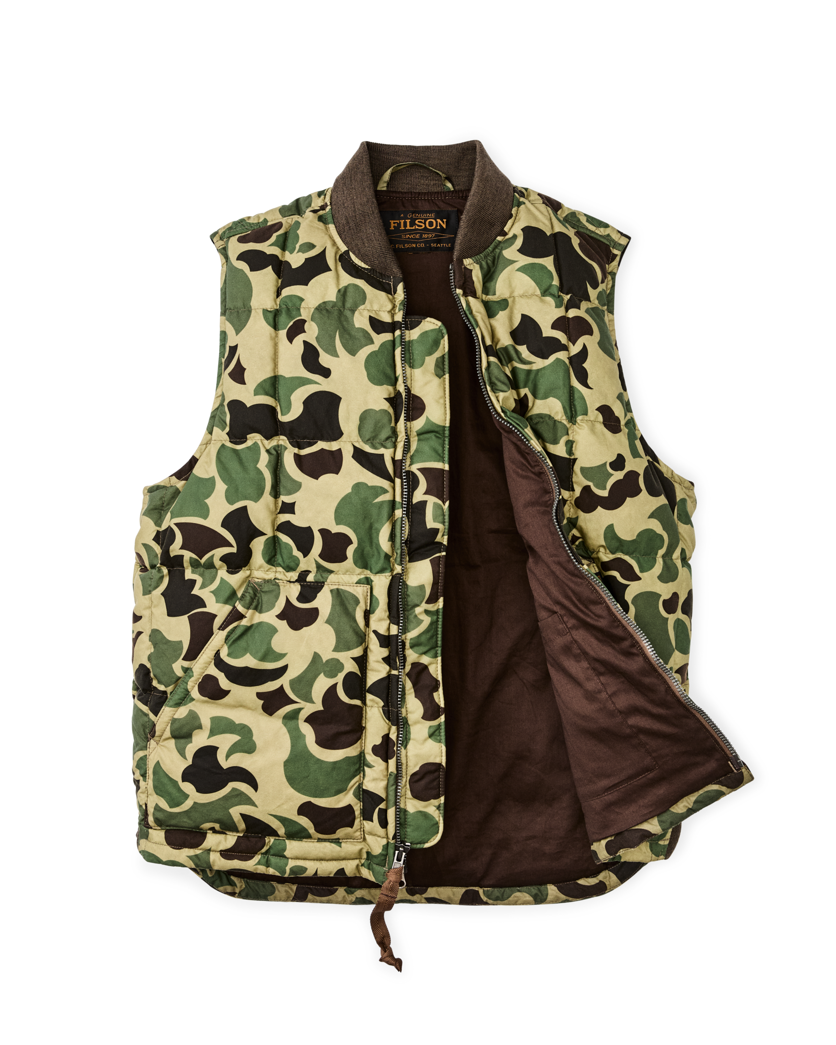 Waxed Down Vest - Tundra Shrub Camo - Image 6