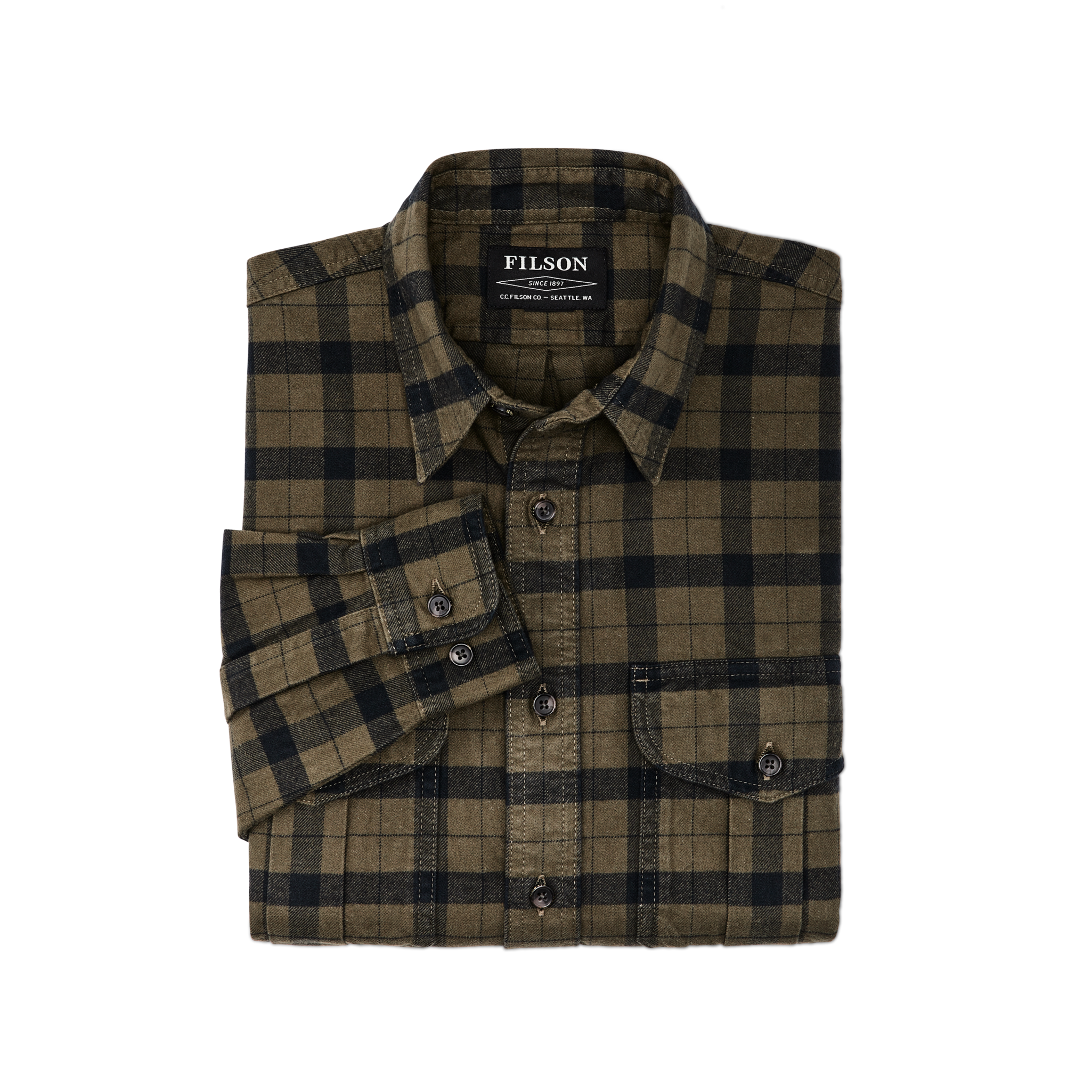 Alaskan Guide Shirt - Otter Green/black - Image 5