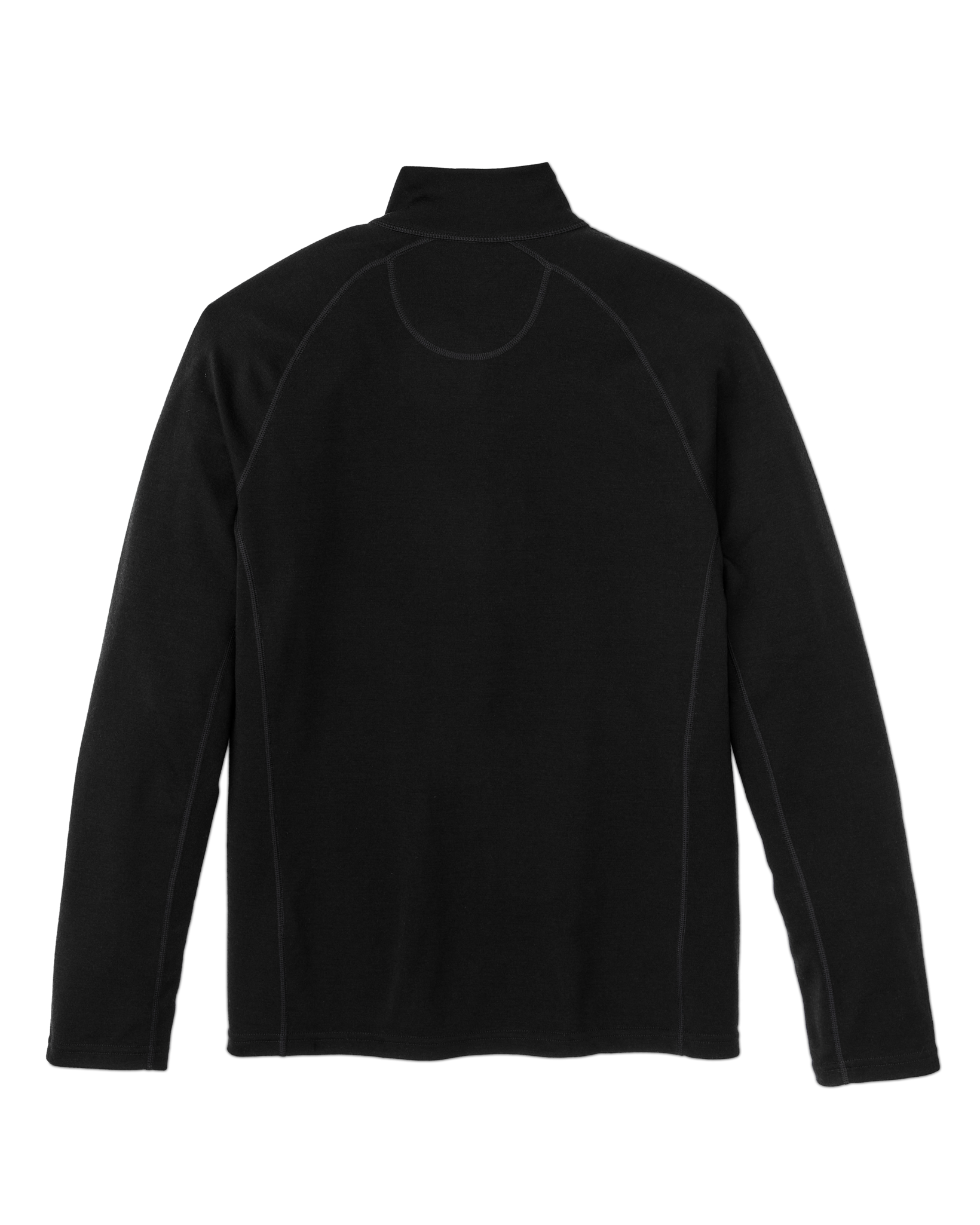 400g Merino Wool Long Sleeve Half-zip - Black - Image 6